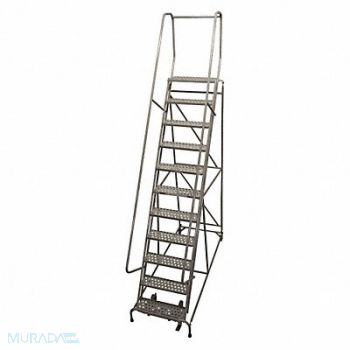 COTTERMAN Rolling Ladder 140inH 11Steps Perforated, 45CJ65