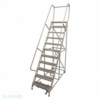 COTTERMAN Rolling Ladder 162 in.H 450 lb Serrated, 45CJ66