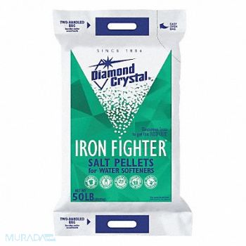 DIAMOND CRYSTAL Water Softener Salt 50 lb Pellets, 45CL36