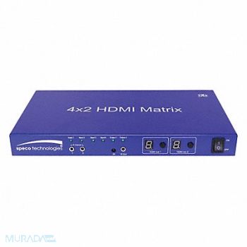 SPECO TECHNOLOGIES HDMI Matrix 5-7/8inLx10-7/8inWx1-1/4inH, 45CP99