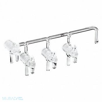 BURRELL SCIENTIFIC Glass Manifold Allied 8inL x 2inW x 4inH, 45CR47