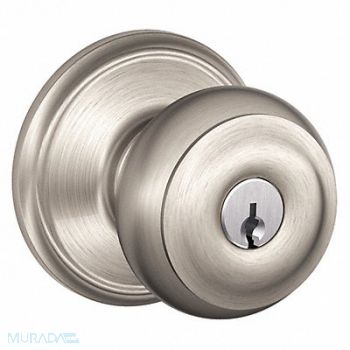 SCHLAGE Knob Lockset Mechanical Entrance Grd. 1, 45EH15