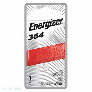 ENERGIZER Button Battery Silver 1.5VDC 364, 45EJ89