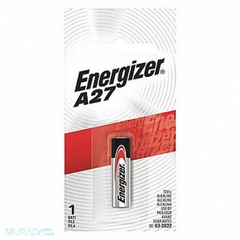 ENERGIZER Battery Alkaline Size A27 12VDC, 45EK04