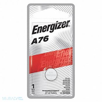 ENERGIZER Button Battery Alkaline 1.5VDC A76, 45EK06