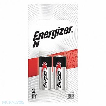 ENERGIZER Battery Alkaline Size N-E90 1.5VDC PK2, 45EK08