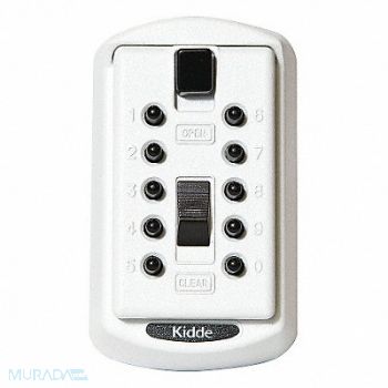 KIDDE Lock Box White Surface PushButton 2 Keys, 45EU95