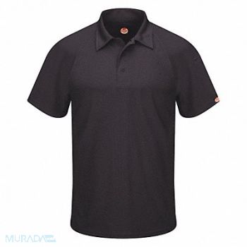 RED KAP Short Sleeve Polo Mens 2XL Polyester, 45EZ16