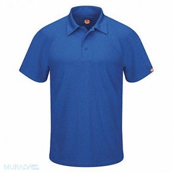 RED KAP Short Sleeve Polo 2XL Button 5oz, 45EZ52