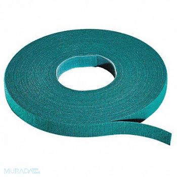 RIP-TIE Hook-and-Loop Cable Tie Roll 75 ft Green, 45FJ52