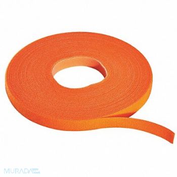 RIP-TIE Hook-and-Loop Cable Tie Roll 75 ft Ornge, 45FJ54