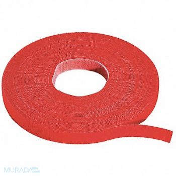RIP-TIE Hook-and-Loop Cable Tie Roll 75 ft Red, 45FJ55