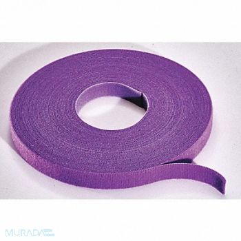 RIP-TIE Hook-and-Loop Tie Roll 75 ft Violet, 45FJ56