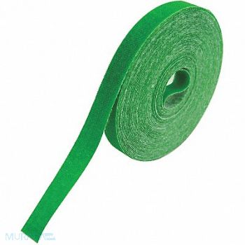 RIP-TIE Hook-and-Loop Cable Tie Roll 75 ft Green, 45FJ92