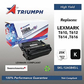 SOURCE AMERICA Toner Cartridge Black Lexmark T610 T612, 45FK16