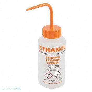 DYNALON Wash Bottle 500mL Std Spout Plastic PK5, 45G315