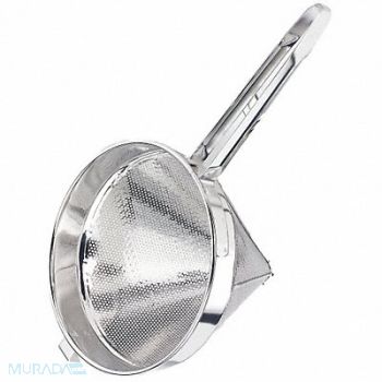 CRESTWARE Mesh Strainer 9 in H Steel Fine, 45GH22