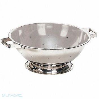 CRESTWARE Colander 13 qt. 5-1/2 in H Steel, 45GH42