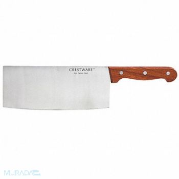 CRESTWARE Cleaver Straight 8 in L Wood, 45GJ20