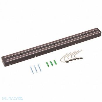 CRESTWARE Knife Rack Magnetic Black 24 in W, 45GJ33