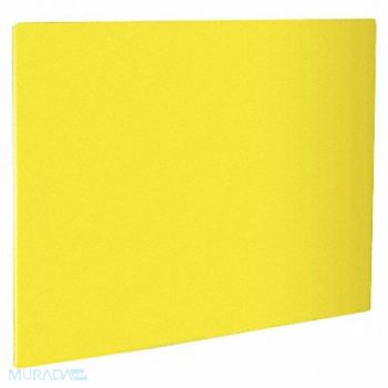 CRESTWARE Cutting Board 20 in L Yllw Polyethylene, 45GJ62