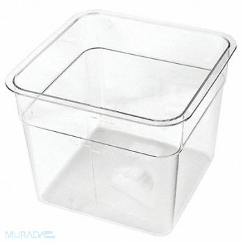 CRESTWARE Round Storage Container Clear 7-1/4 in.D, 45GK83