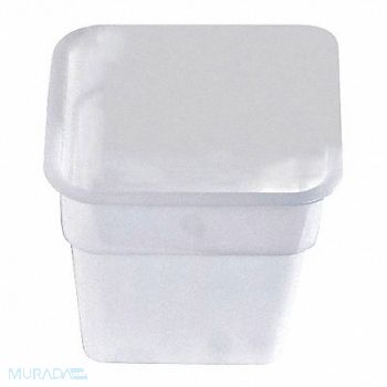 CRESTWARE Round Storage Container White 9 in D, 45GK93