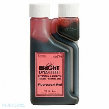 KINGSCOTE Leak Detection Dye Red Fluorescent 4 oz, 45H151