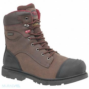 AVENGER SAFETY FOOTWEAR 8 Work Boot 14 Wide Brown Composite PR, 45HG11