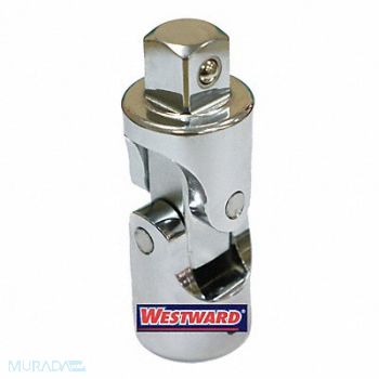 WESTWARD Unvrsl Joint Steel Chrome 3/4 in, 45J215