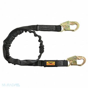 CONDOR Shock-Absorbing Lanyard Black, 45J289