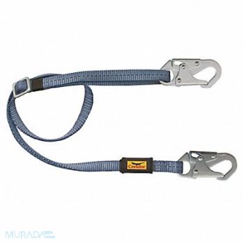 CONDOR Positioning Lanyard Blue Adjustable, 45J293