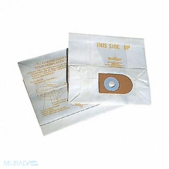 DYNABRADE Disposable Vacuum Paper Bag 17 Gal PK10, 45J436