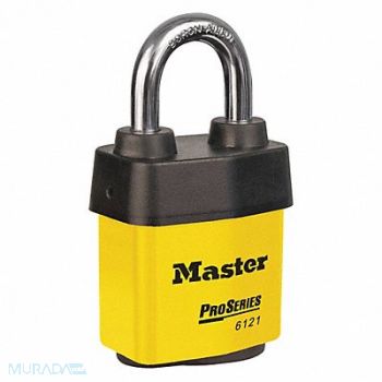MASTER LOCK Lockout Padlock KA Yellow, 45JC87