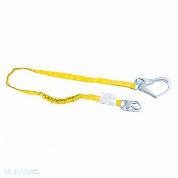 HONEYWELL MILLER Shock-Absorbing Lanyard Yellow, 45JJ94