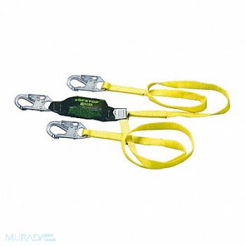 HONEYWELL MILLER Shock-Absorbing Lanyard Yellow, 45JK03