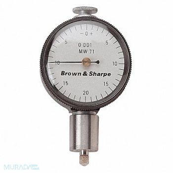 TESA BROWN SHARPE Dial Indicator 0.001 Graduation White, 45JK48