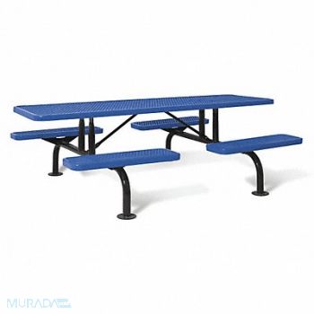 ULTRASITE Picnic Table Blue 30 in H 96 in W, 45JT43