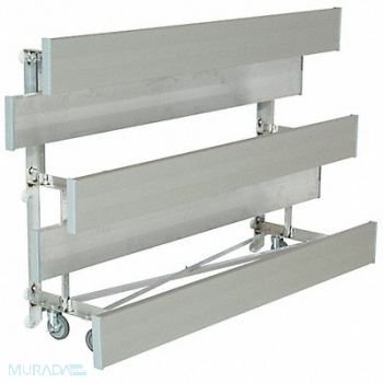 NATIONAL RECREATION SYSTEMS Bleacher 3 Rows 15 Seats 7-1/2 ft L, 45JT48