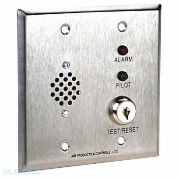 AIR PRODUCTS AND CONTROLS Remote Alarm Accessory 1-1/2 D, 45JU36
