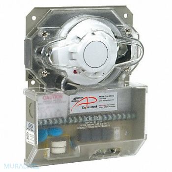 AIR PRODUCTS AND CONTROLS Smoke Detector Plastic 2-1/4 H, 45JU44