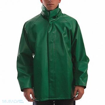 TINGLEY Flame Resistant Rain Jacket Green L, 45JY18