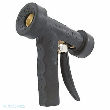 LEONARD VALVE Hose Nozzle 1/2 In Brass/Rubber 6 In L, 45K817