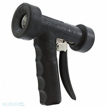 LEONARD VALVE Hose Nozzle 1/2In Brass SS Rubber 6 In L, 45K818