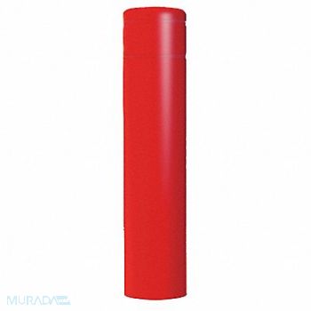 POST GUARD Bollard Cover 60 In H Red with No Tape, 45K868