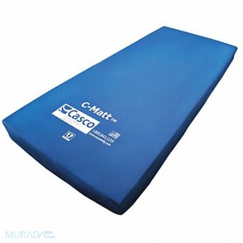C-MATT Mattress Navy/Gray 6 inH Fire Protection, 45KF67