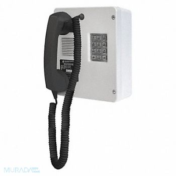 HUBBELL GAI-TRONICS Telephone Industrial Indoor Gray, 45KG70