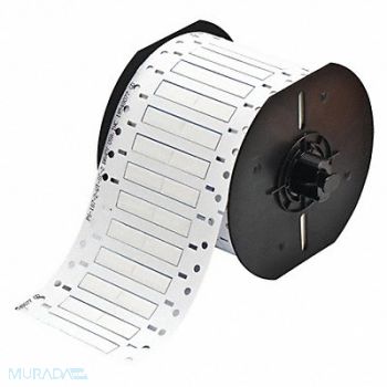 BRADY Wire Marking Sleeves White 1500 per Roll, 45KK17