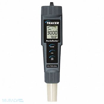 LAMOTTE EC/TDS/Salt Meter (4)CR2032 Batteries, 45KP33