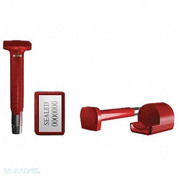 UNIVERSEAL Bolt Seals Red Plastic PK50, 45LH35